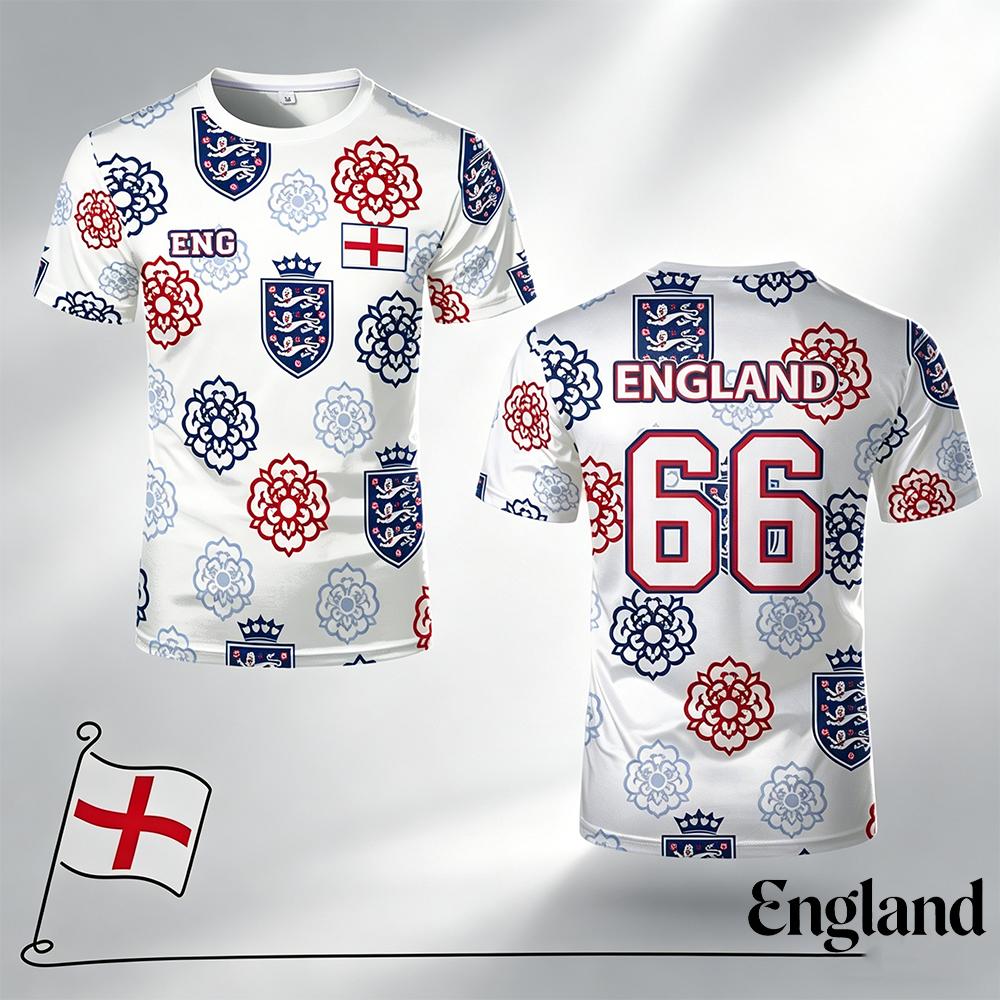 Badminton England - England Flag Print Football Jersey Unisex
