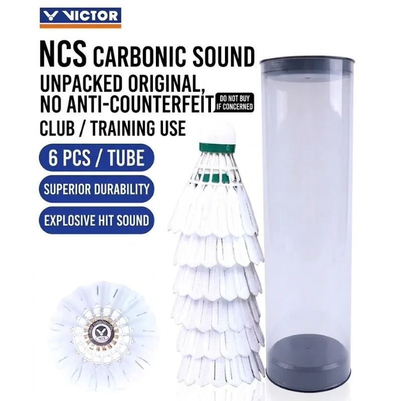 Badminton Youtube - 6 or12pcs/tube VICTOR Badminton NCS Carbon