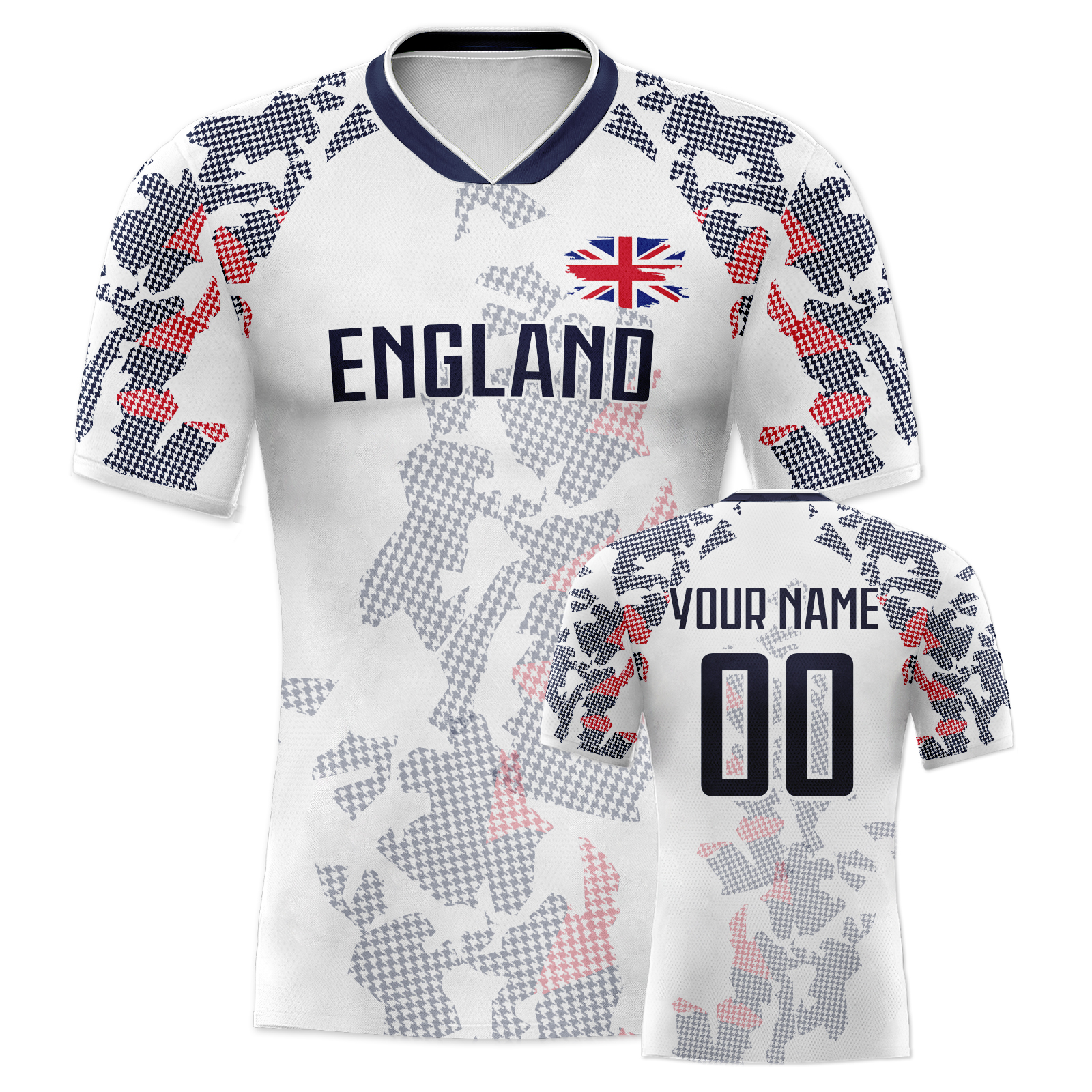 Badminton England - Custom England Soccer Jersey Personalized Name