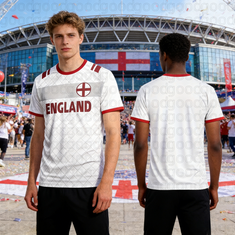 Badminton England - Summer England Flag Men Football T-shirt