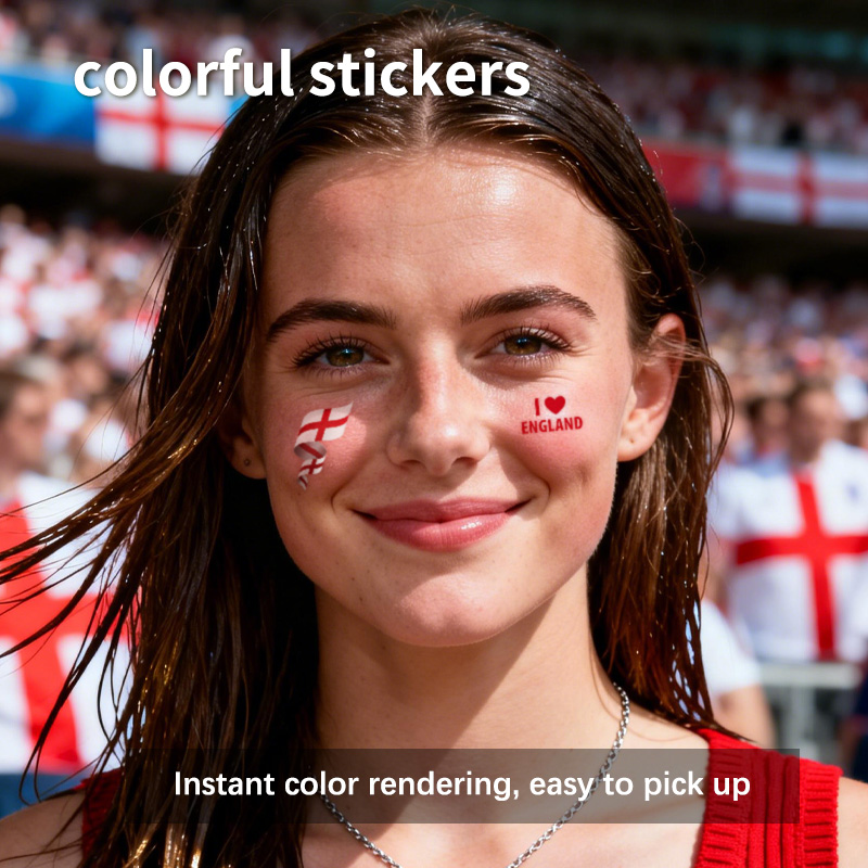 England Flag Temporary Tattoo  - Badminton England incelemesi ve fiyatı