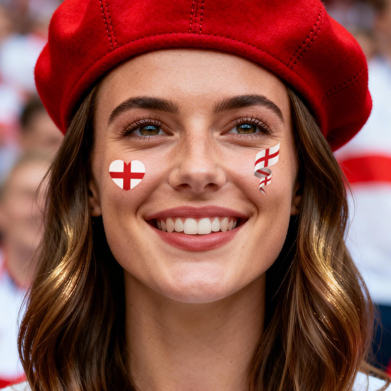 England Flag Temporary Tattoo  - Badminton England incelemesi ve fiyatı