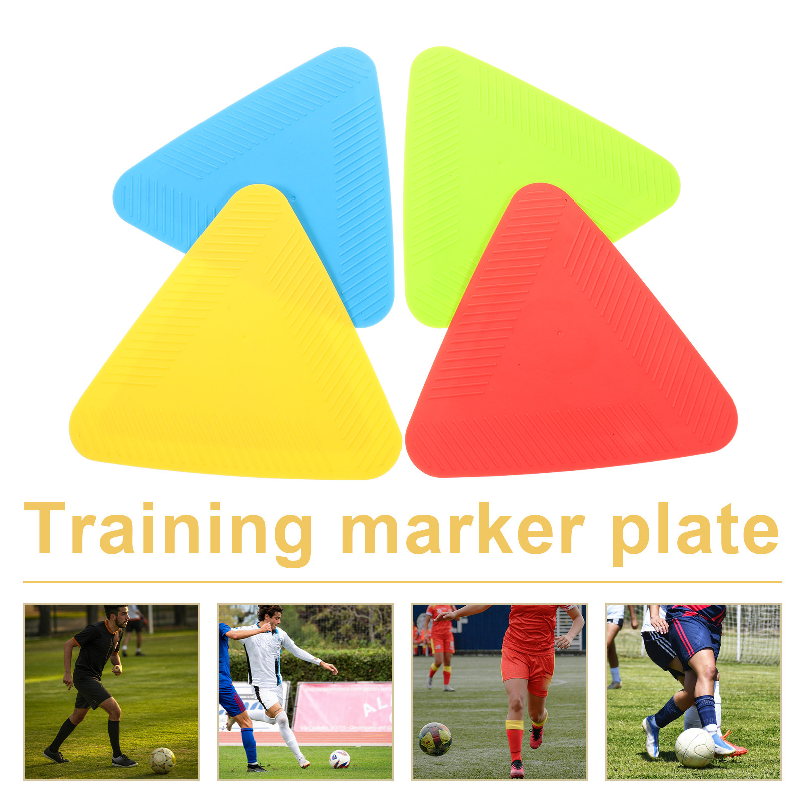 4Pcs Colorful Triangular Marke - Court Marker Cone incelemesi ve fiyatı