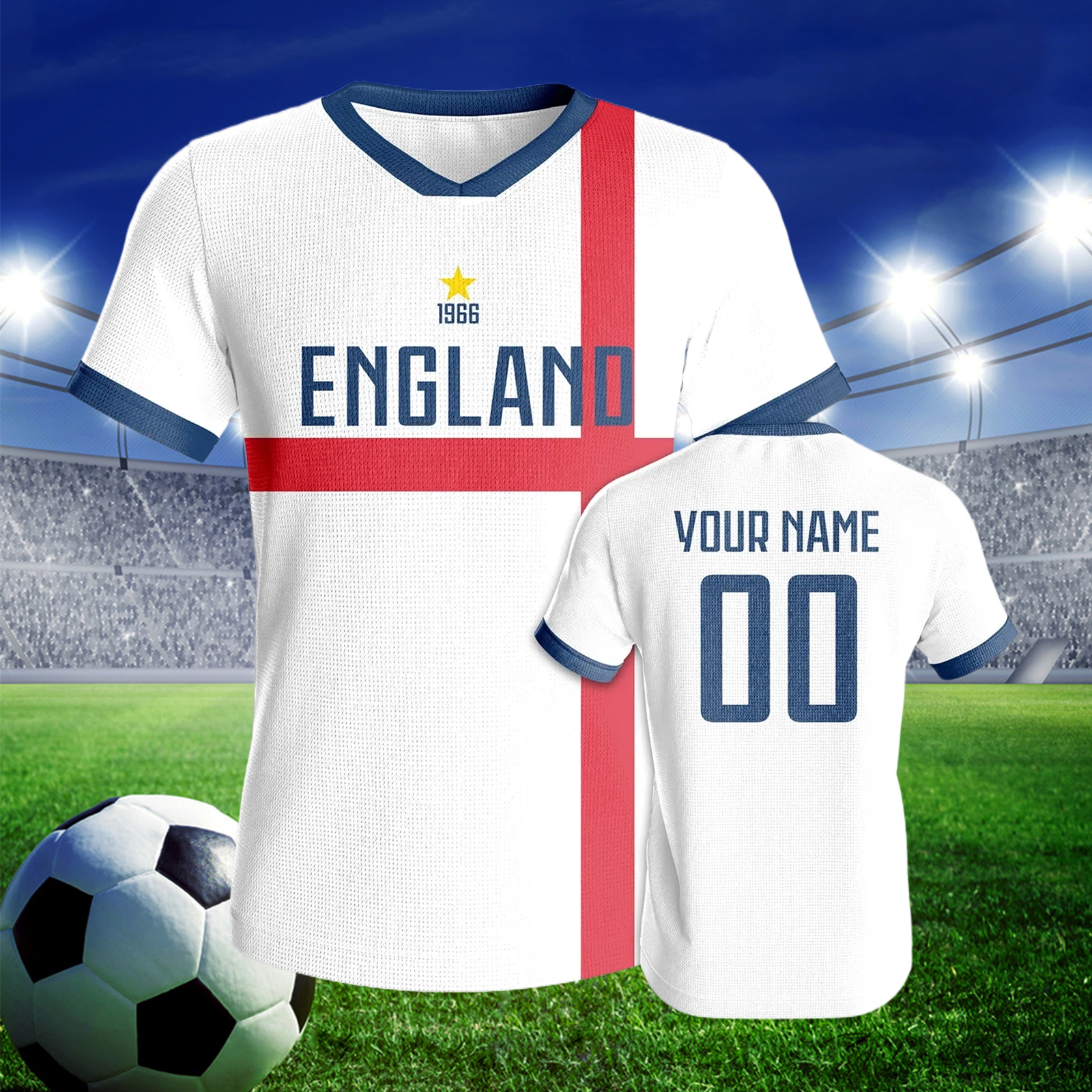 Custom England Soccer Jersey B - Badminton England incelemesi ve fiyatı